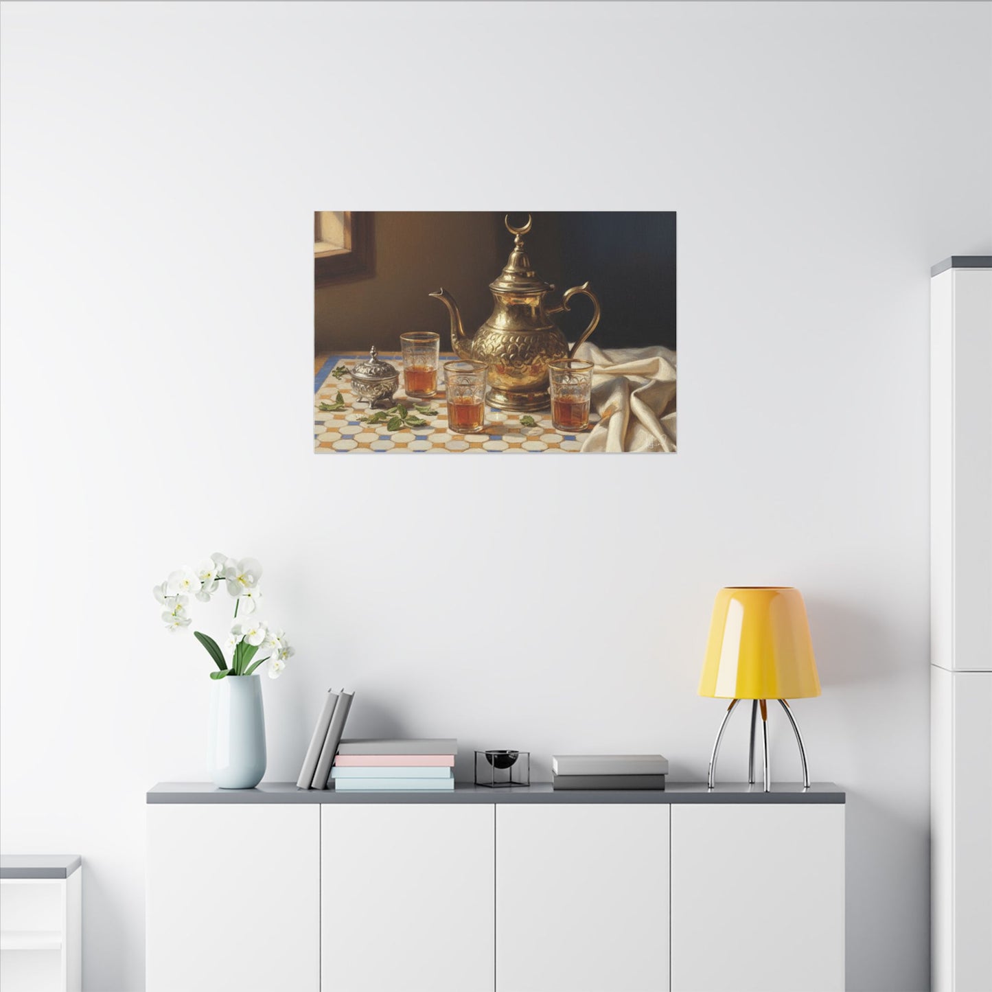 Moroccan Tea Still Life Canvas