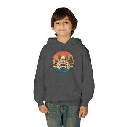 Beirut Skyline Youth Hoodie - Vintage City Illustration