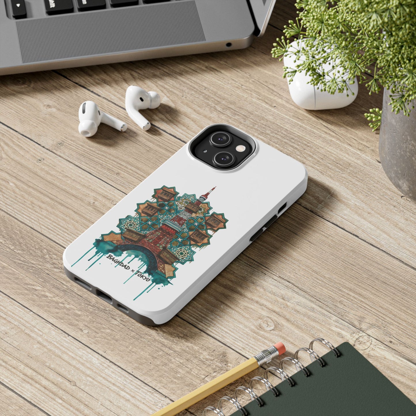 Coque de téléphone résistante — Illustration fusion Bagdad x Tokyo