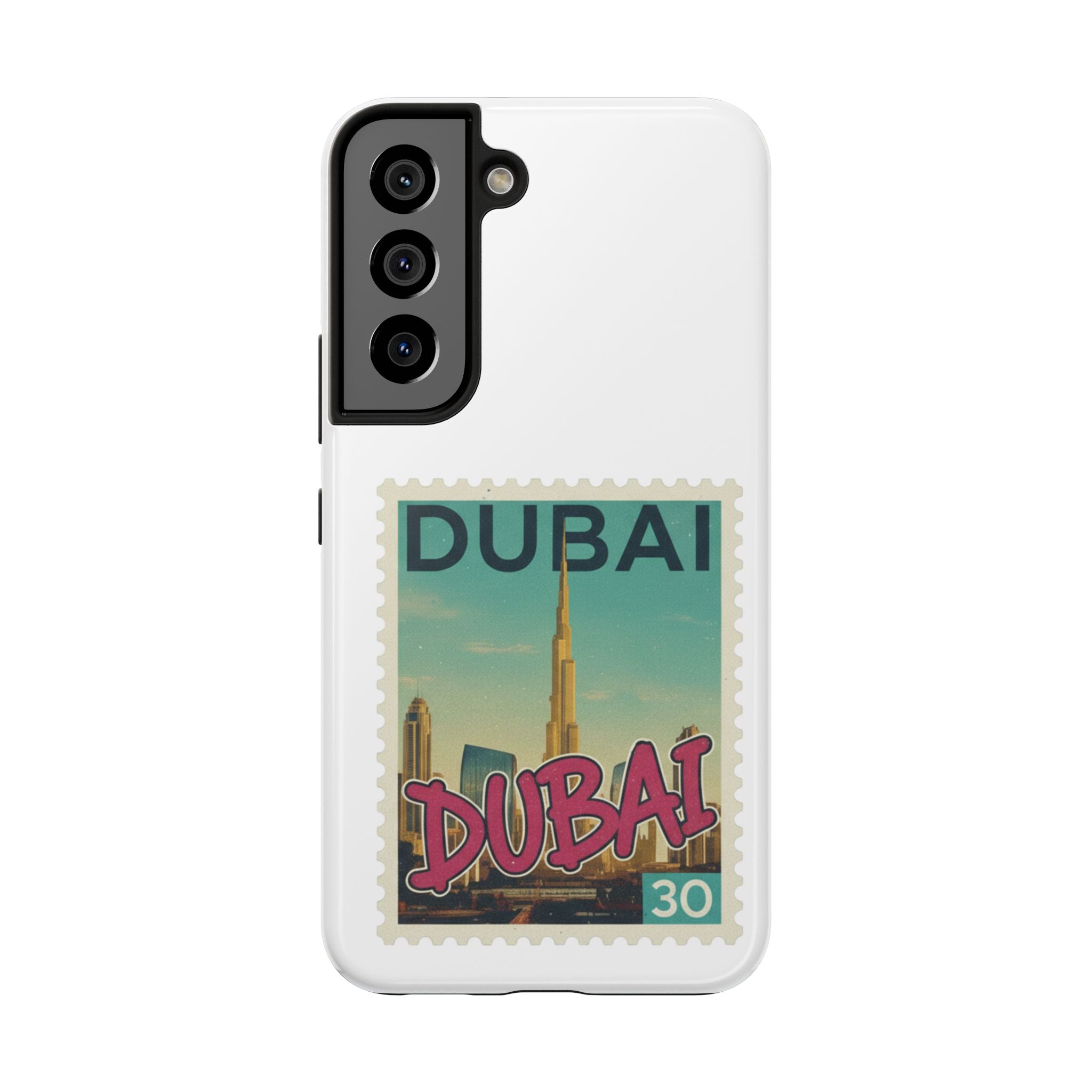 Dubai Postage Stamp Phone Case — Travel-Inspired Tough iPhone Case