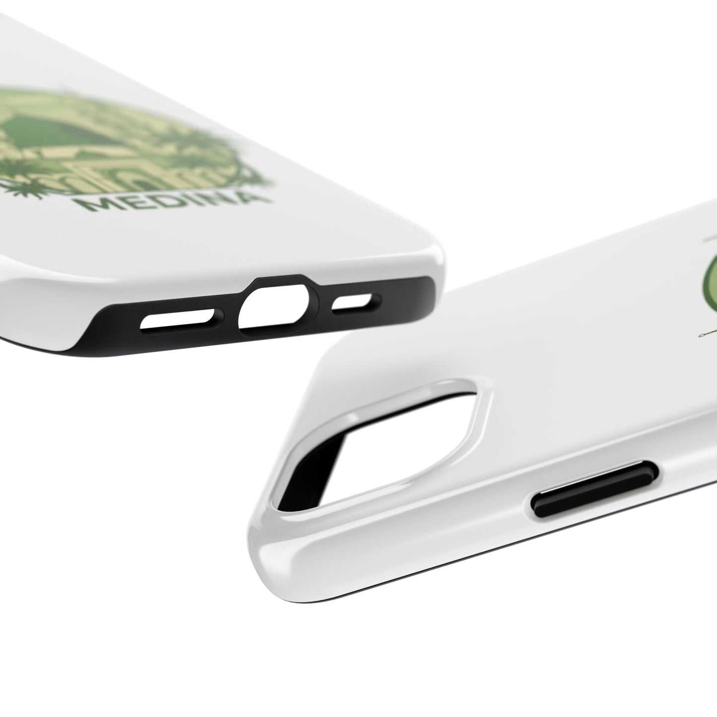 Medina Mosque Tough Phone Case – Islamic Landmark Green Phone Cover