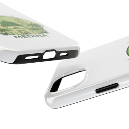 Medina Mosque Tough Phone Case – Islamic Landmark Green Phone Cover