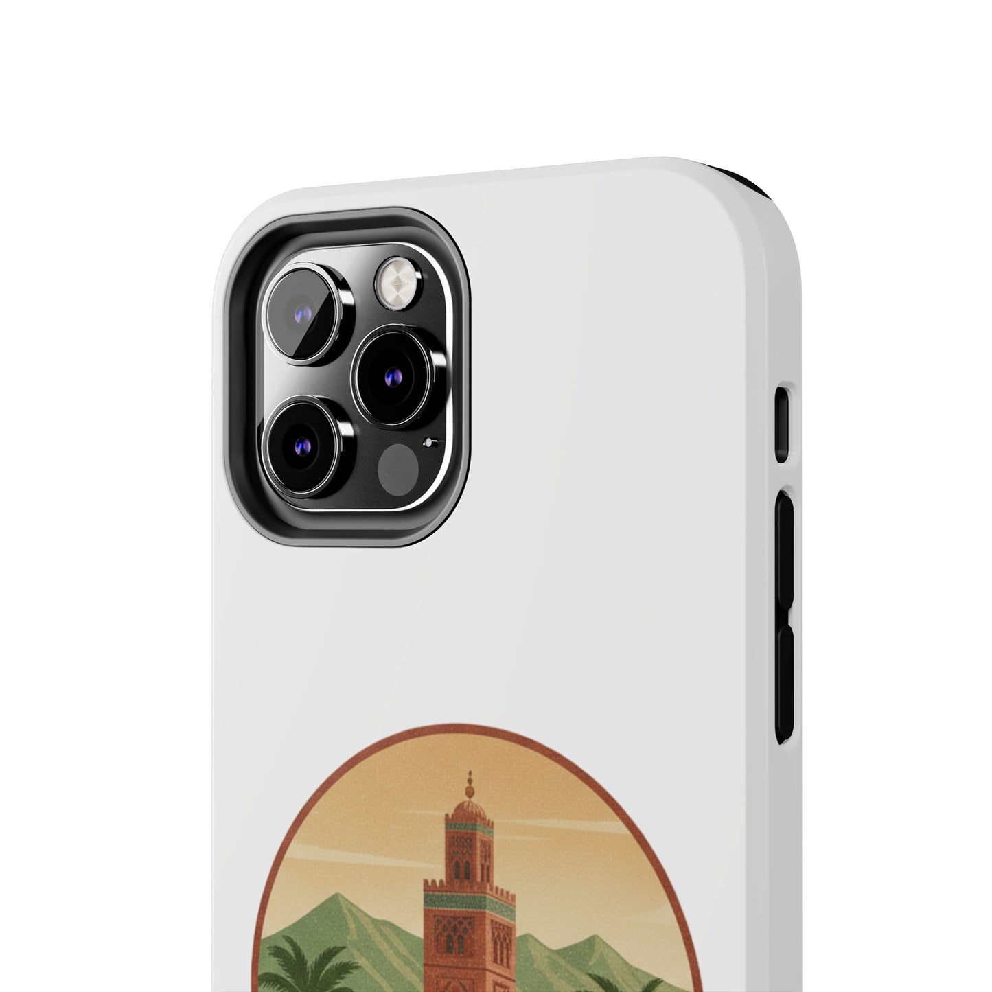 Marrakech Travel Phone Case — Vintage Moroccan Koutoubia Tower Design