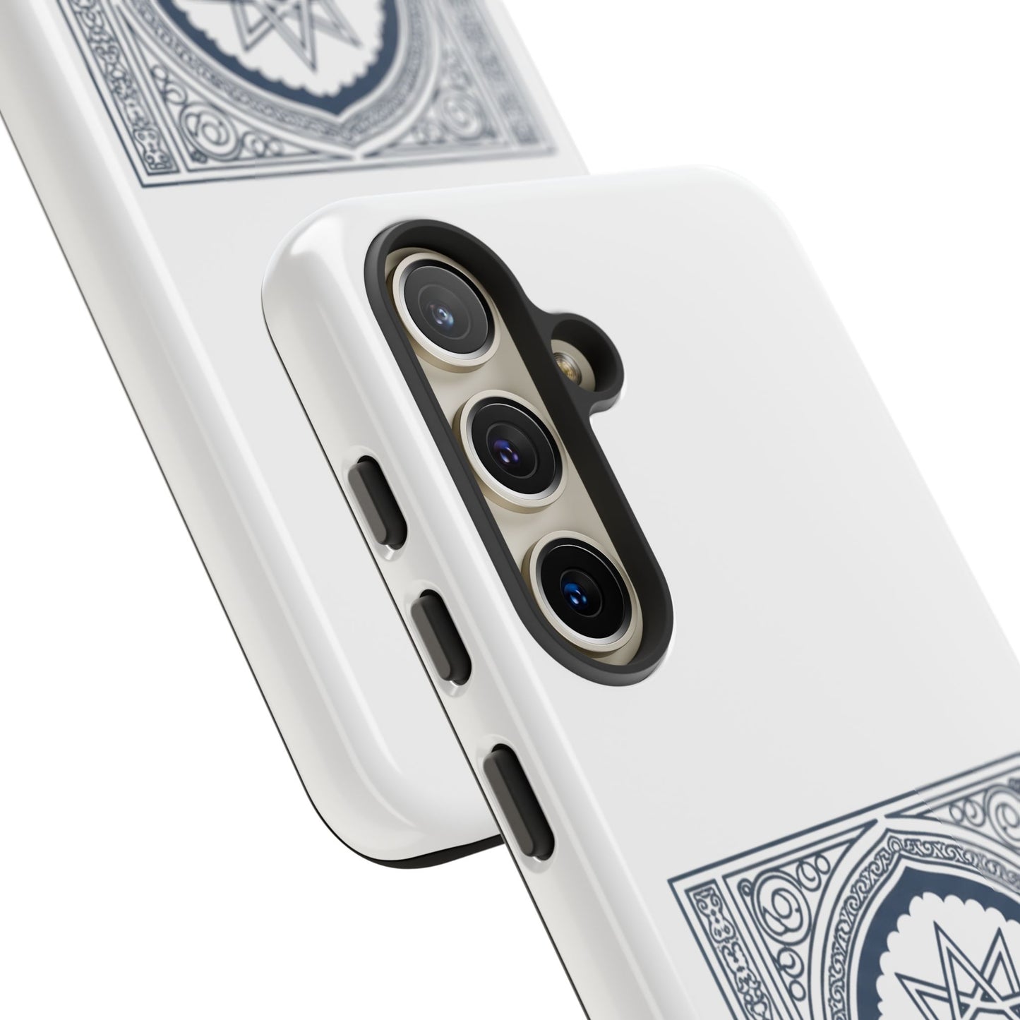 Jeddah Coordinates Phone Case — Arabic Arch Geometric Design