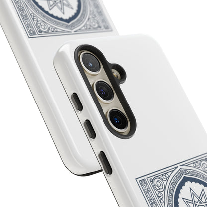 Jeddah Coordinates Phone Case — Arabic Arch Geometric Design