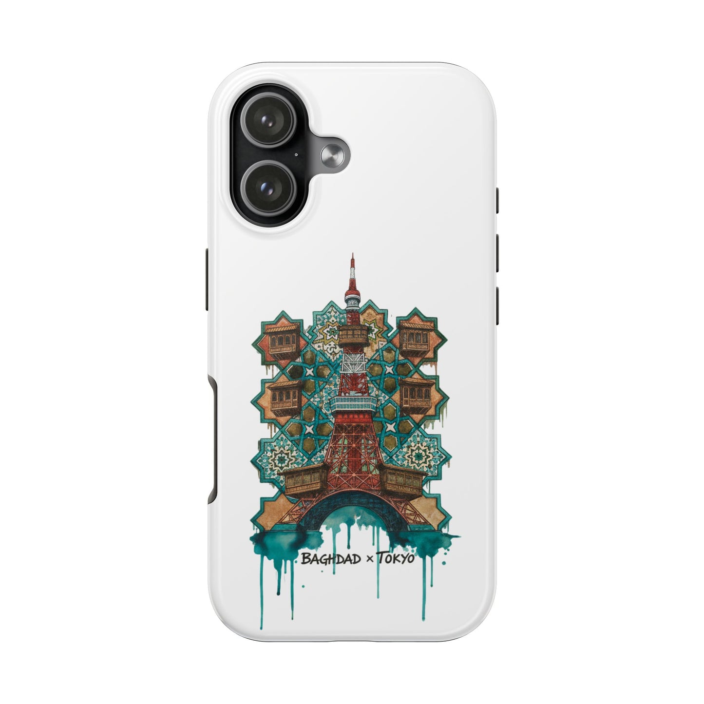 Coque de téléphone résistante — Illustration fusion Bagdad x Tokyo