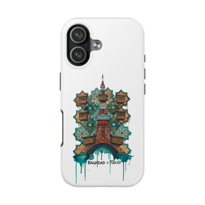 Coque de téléphone résistante — Illustration fusion Bagdad x Tokyo