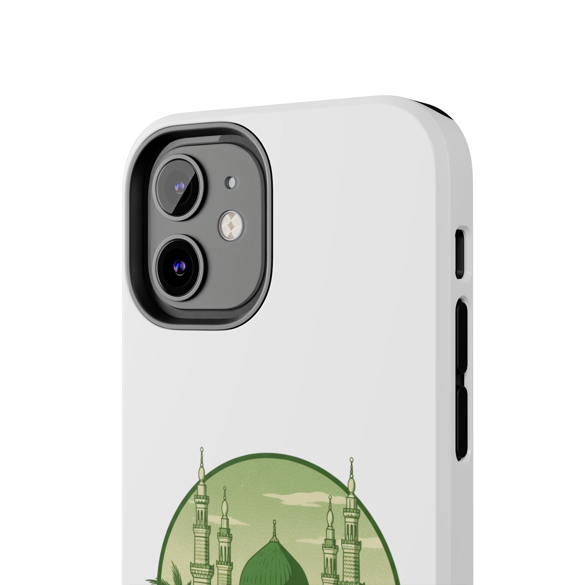 Medina Mosque Tough Phone Case – Islamic Landmark Green Phone Cover