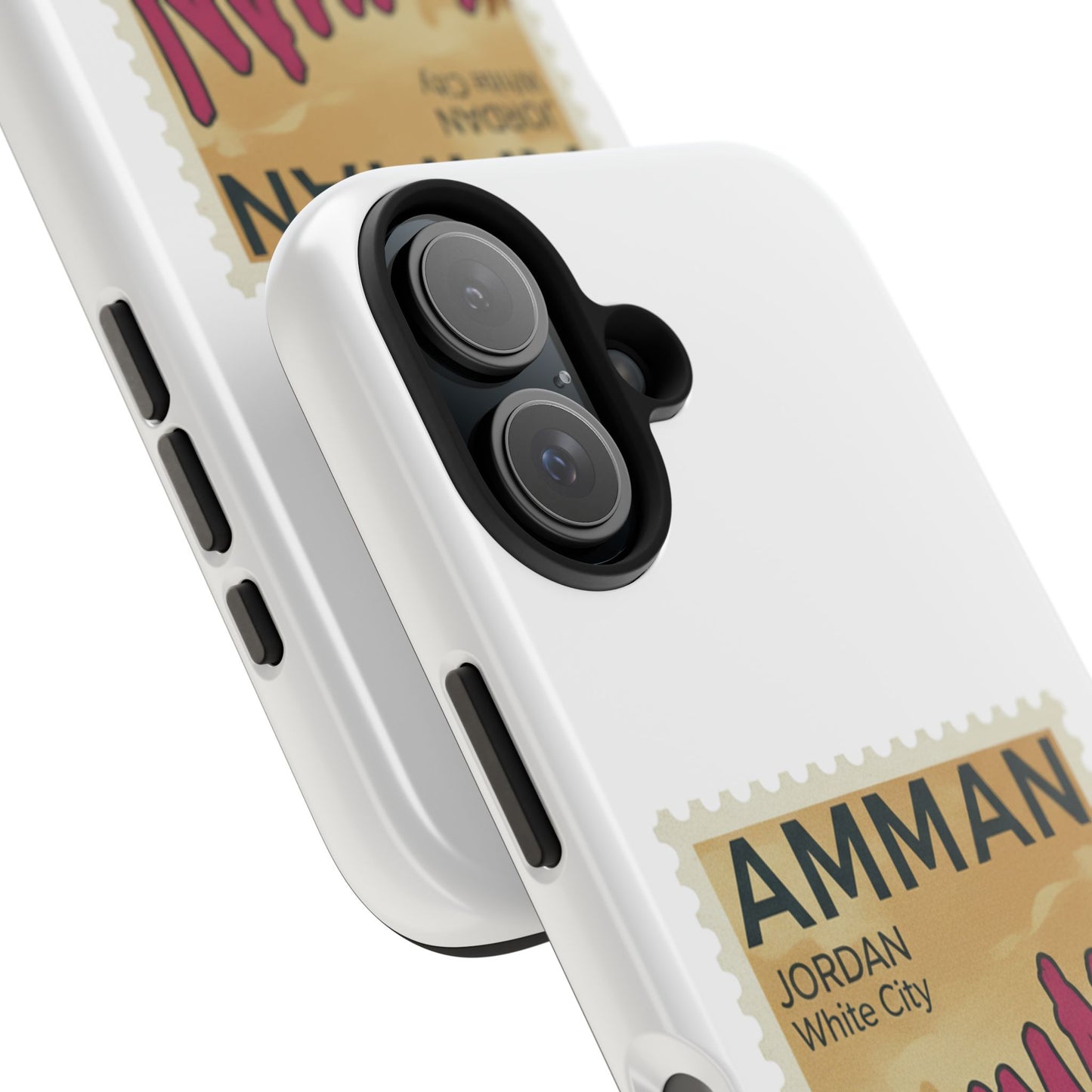 Amman Stamp Tough Phone Case — Jordan Travel Vintage Postage Design