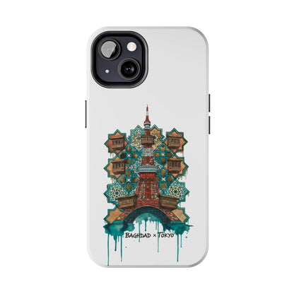 Coque de téléphone résistante — Illustration fusion Bagdad x Tokyo
