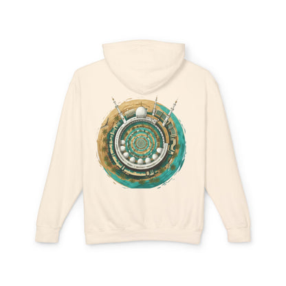 Mandala Mosque Hoodie — Islamic Geometric Art Backprint Hoodie