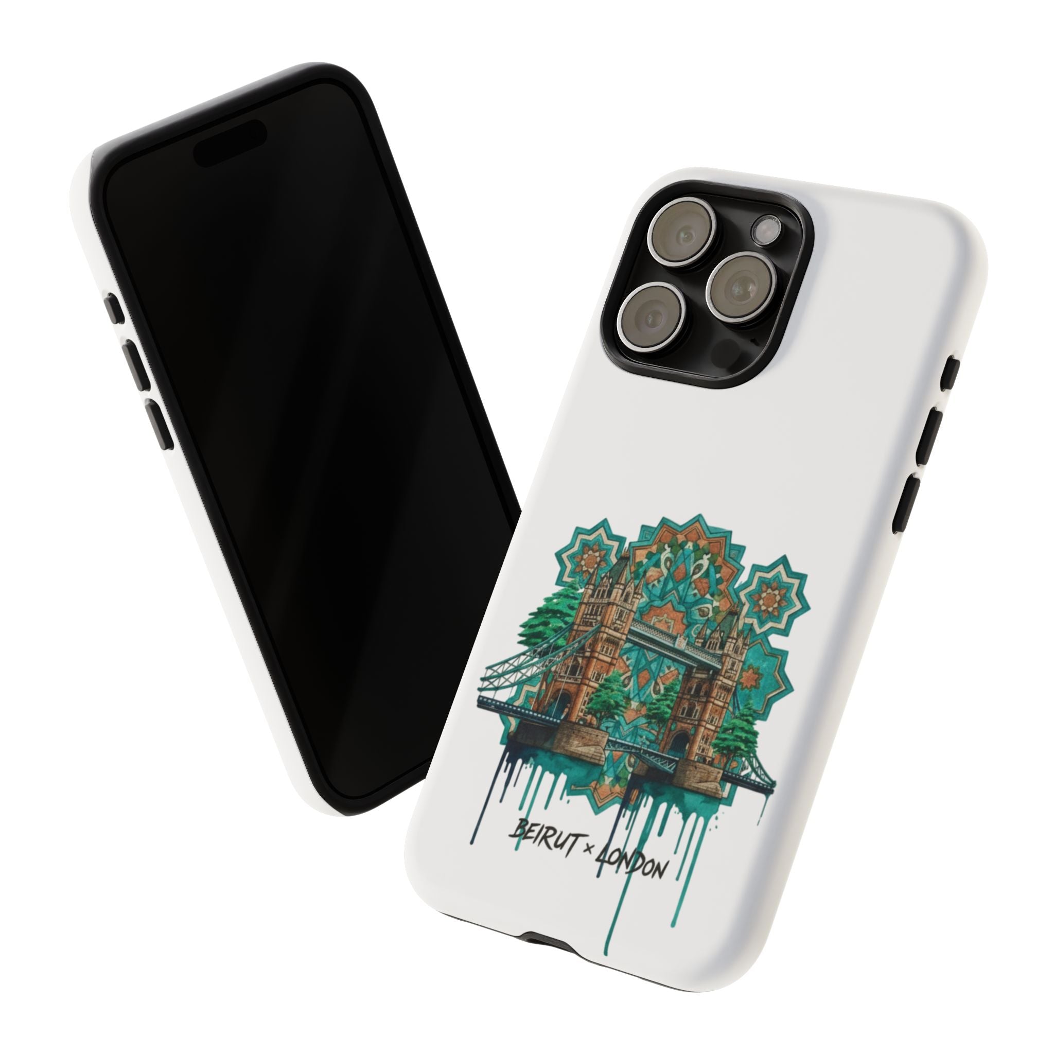 Beirut x London Ornate Phone Case — Turquoise Mosaic Gateway Design