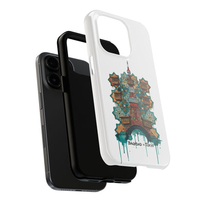 Coque de téléphone résistante — Illustration fusion Bagdad x Tokyo