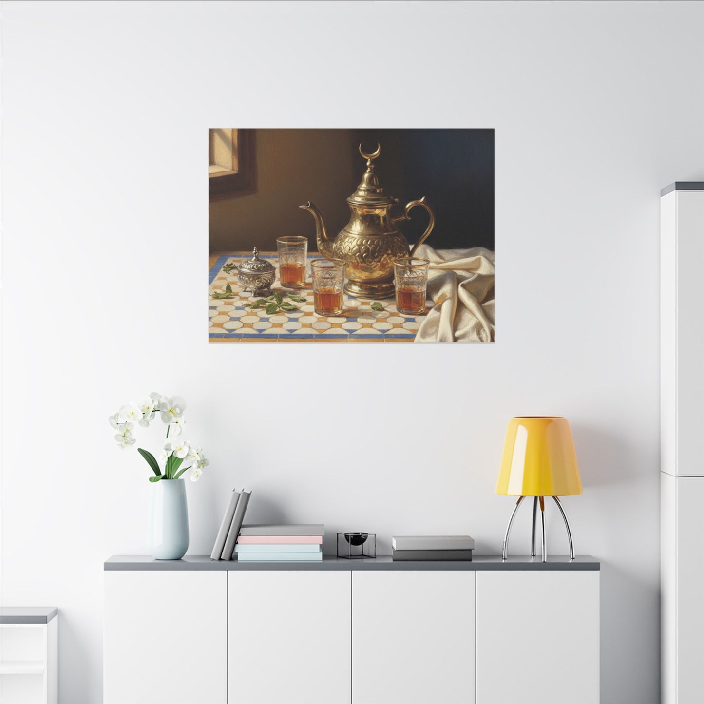 Moroccan Tea Still Life Canvas