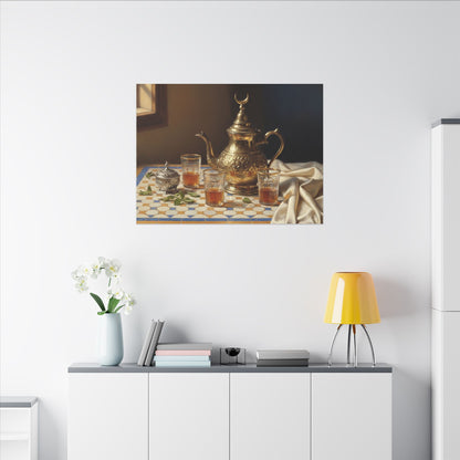 Moroccan Tea Still Life Canvas