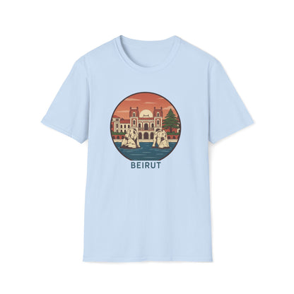 Beirut Vintage Landmark T-Shirt — Retro Cityscape Tee