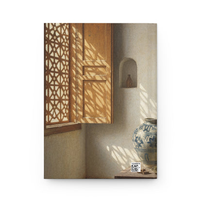 Hardcover Journal — Moroccan Interior Photo Notebook for Travel, Reflection & Gift