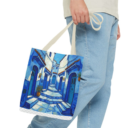 Mediterranean Blue Alley Tote