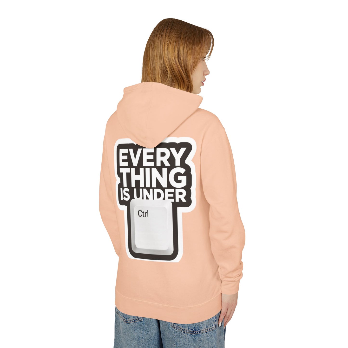 Everything Is Under Ctrl Hoodie — Funny Tech Keyboard Graphic Lightweight Hoodie