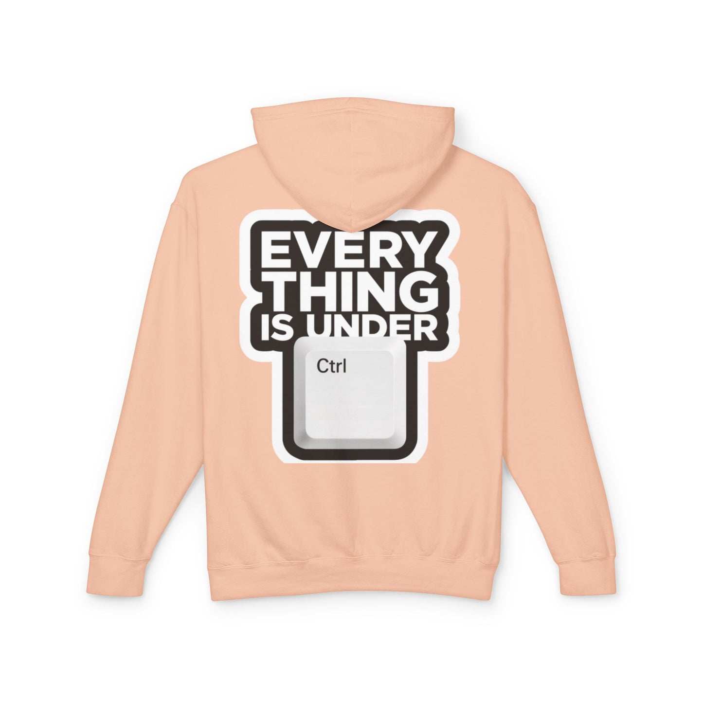 Everything Is Under Ctrl Hoodie — Funny Tech Keyboard Graphic Lightweight Hoodie