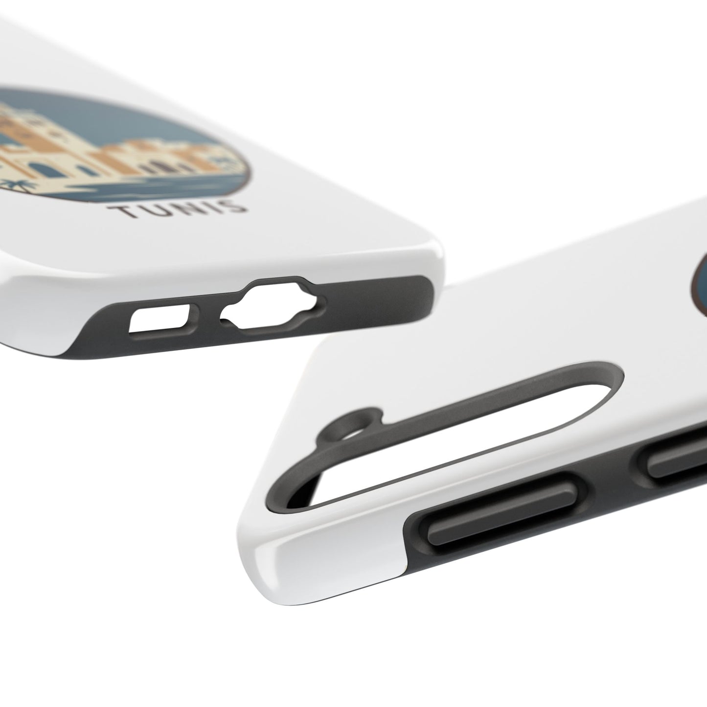 Coque de téléphone motif paysage urbain de Tunis — Coque de protection résistante pour iPhone