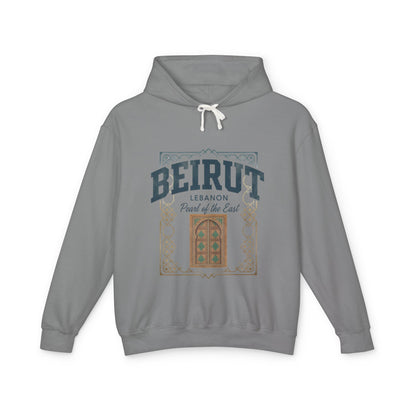 Beirut Vintage Door Hoodie — Lebanon "Pearl of the East" Travel Sweatshirt