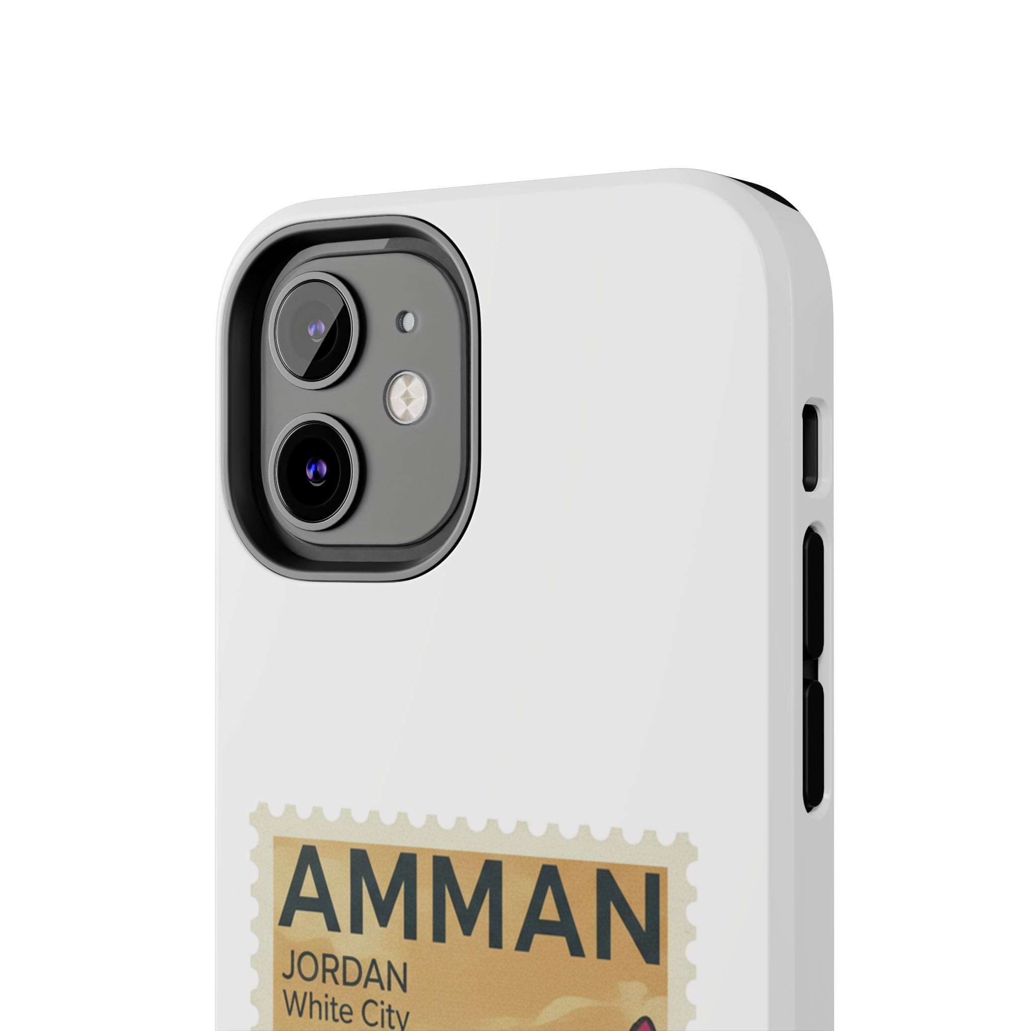 Amman Stamp Tough Phone Case — Jordan Travel Vintage Postage Design