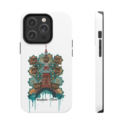 Coque de téléphone résistante — Illustration fusion Bagdad x Tokyo
