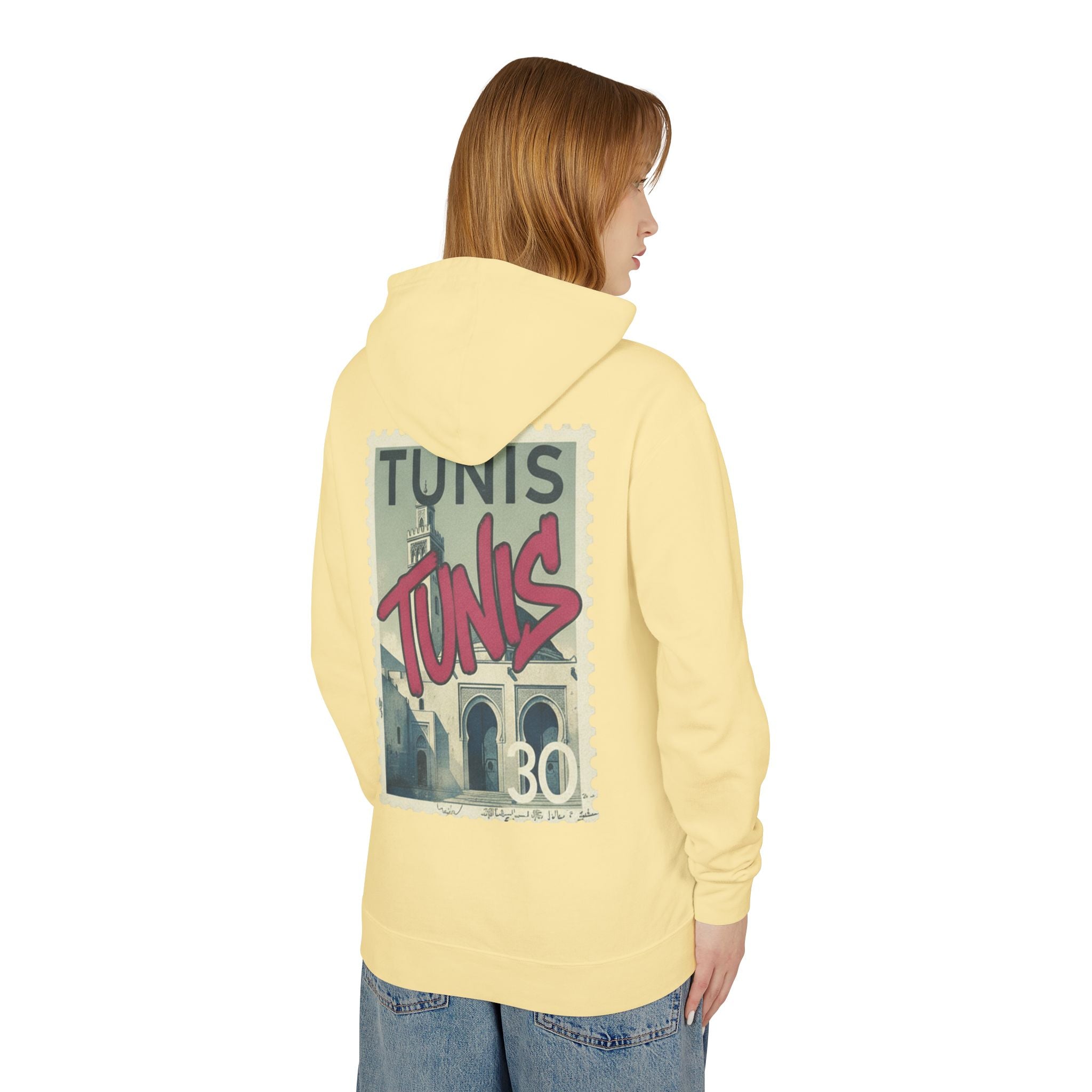 Tunis Vintage Stamp Hooded Sweatshirt