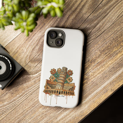 Leaning Tower Tough Phone Case — Vintage Pisa Travel Design