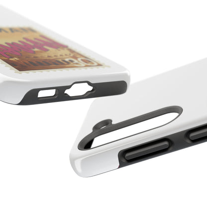 Amman Stamp Tough Phone Case — Jordan Travel Vintage Postage Design