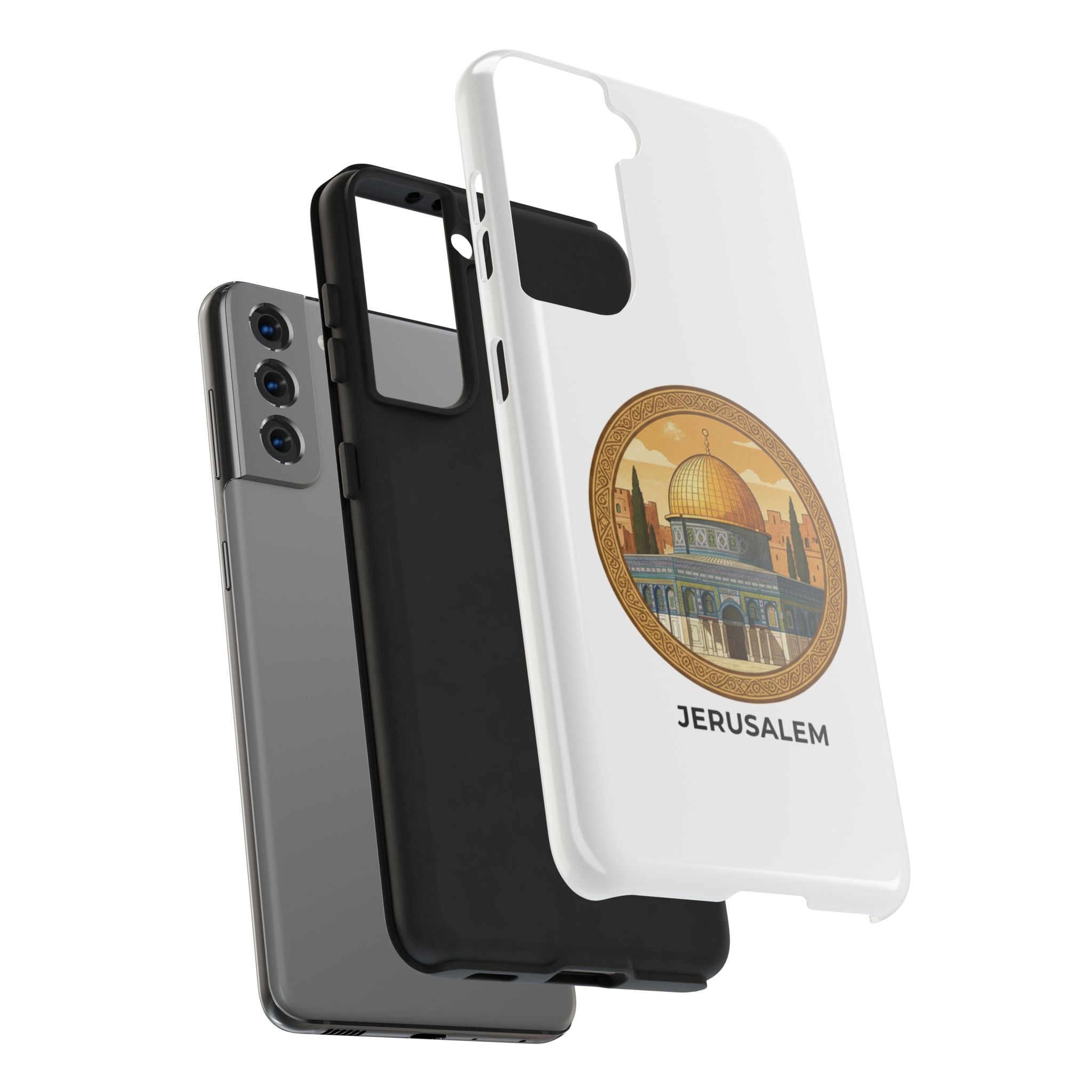 Jerusalem Dome Tough Phone Case — Golden Dome of the Rock Illustration