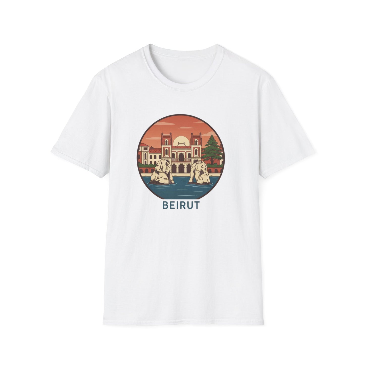 Beirut Vintage Landmark T-Shirt — Retro Cityscape Tee