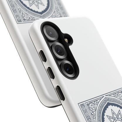 Jeddah Coordinates Phone Case — Arabic Arch Geometric Design