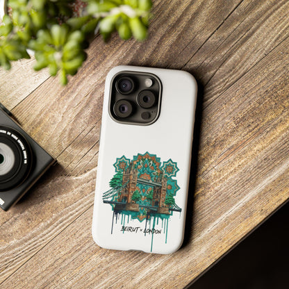 Beirut x London Ornate Phone Case — Turquoise Mosaic Gateway Design