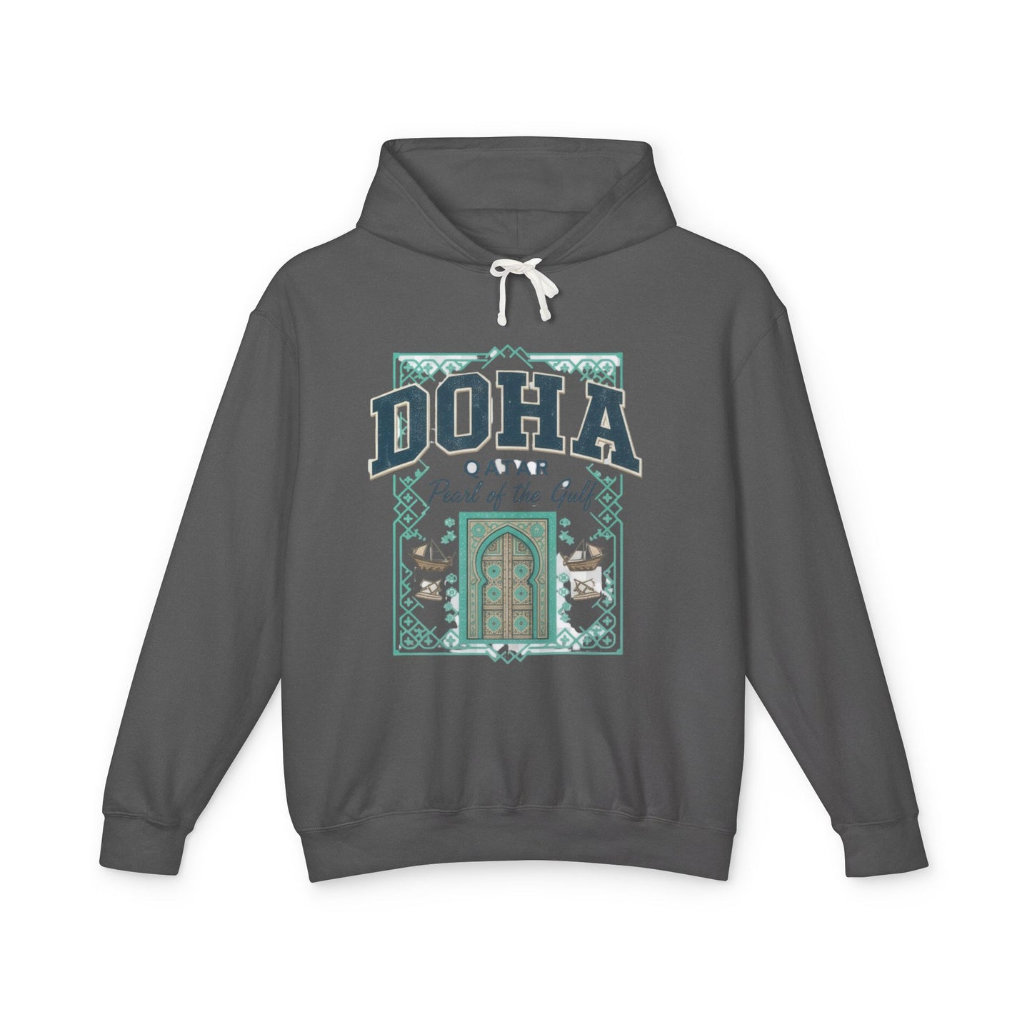 Doha Souvenir Hoodie — Qatar Pearl of the Gulf Travel Sweatshirt
