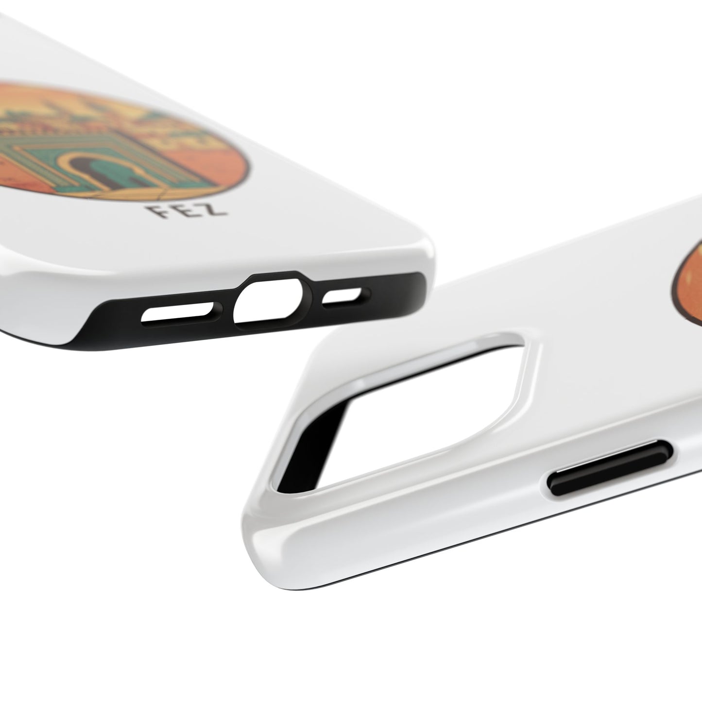 Étui de téléphone résistant Fez City — Étui de téléphone de voyage motif arche marocaine