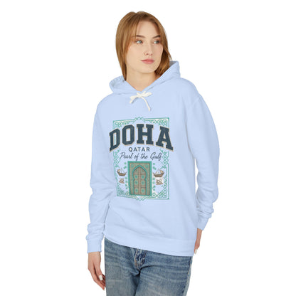 Doha Souvenir Hoodie — Qatar Pearl of the Gulf Travel Sweatshirt