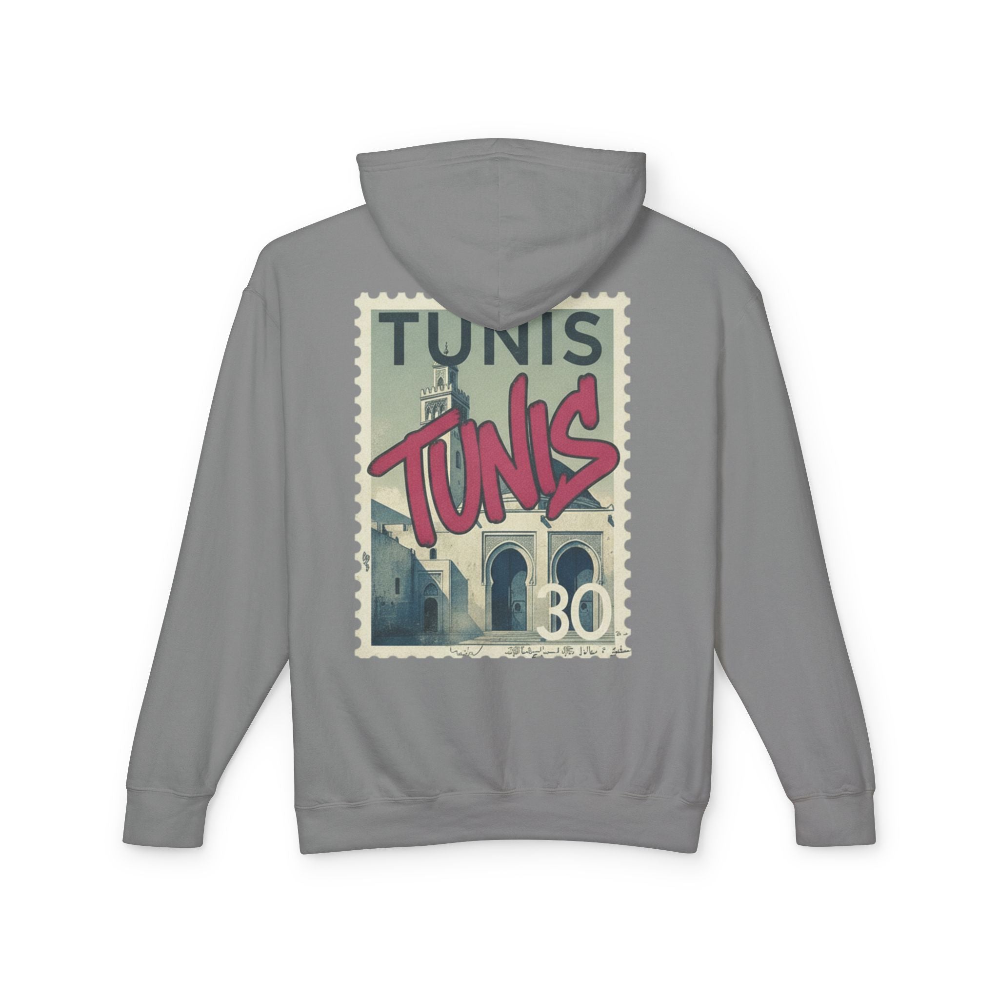 Tunis Vintage Stamp Hooded Sweatshirt