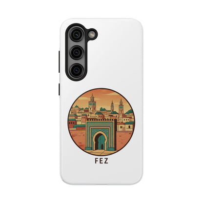 Étui de téléphone résistant Fez City — Étui de téléphone de voyage motif arche marocaine