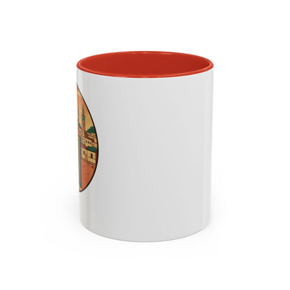 Mug à café Fez Landmark Accent — Souvenir de voyage représentant un paysage urbain marocain (11/15 oz)