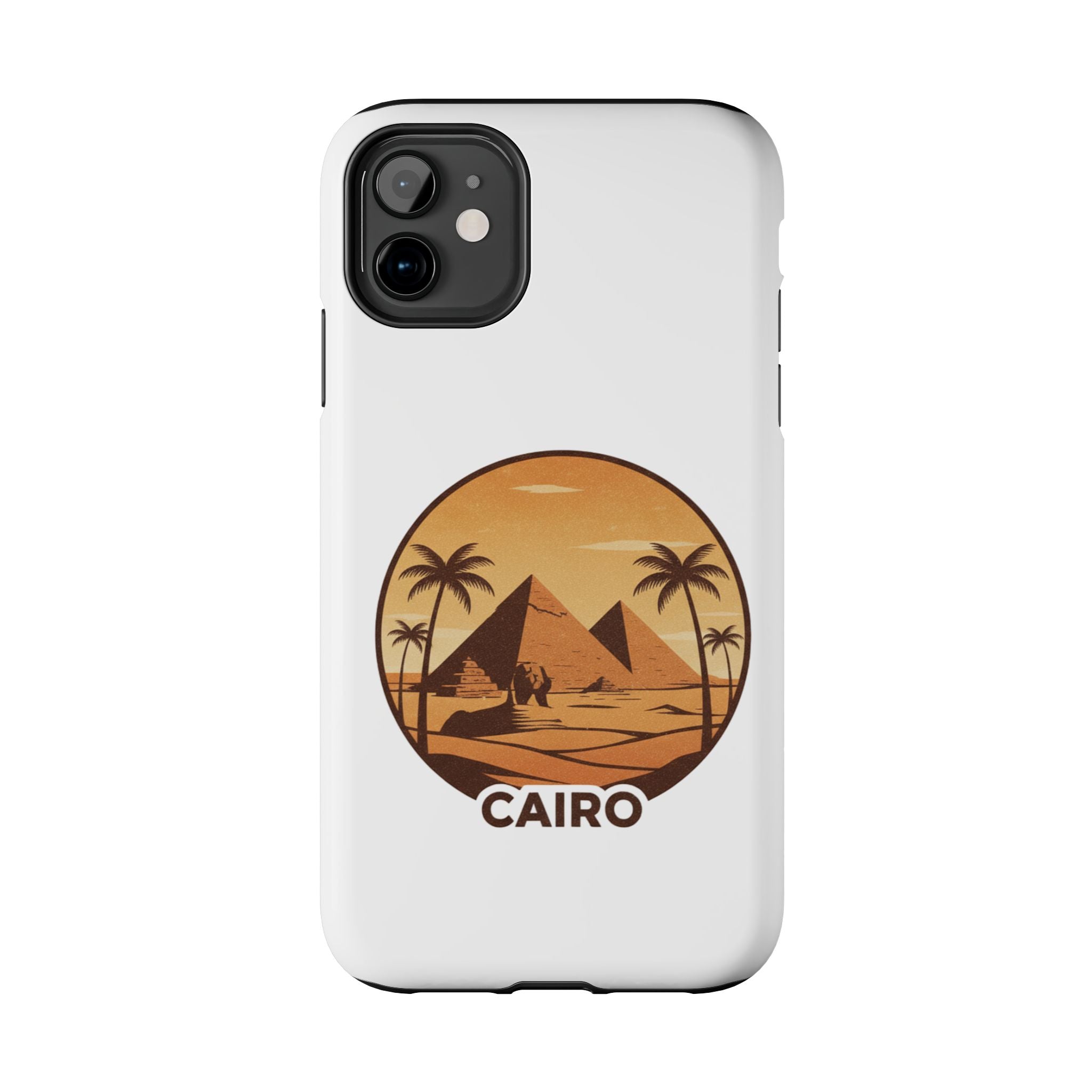 Cairo Pyramids Tough Phone Case — Vintage Egypt Travel iPhone/Android Protective Cover