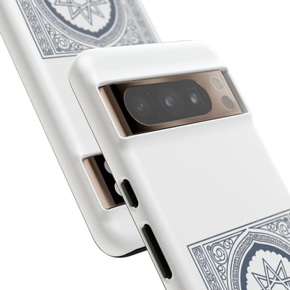 Jeddah Coordinates Phone Case — Arabic Arch Geometric Design