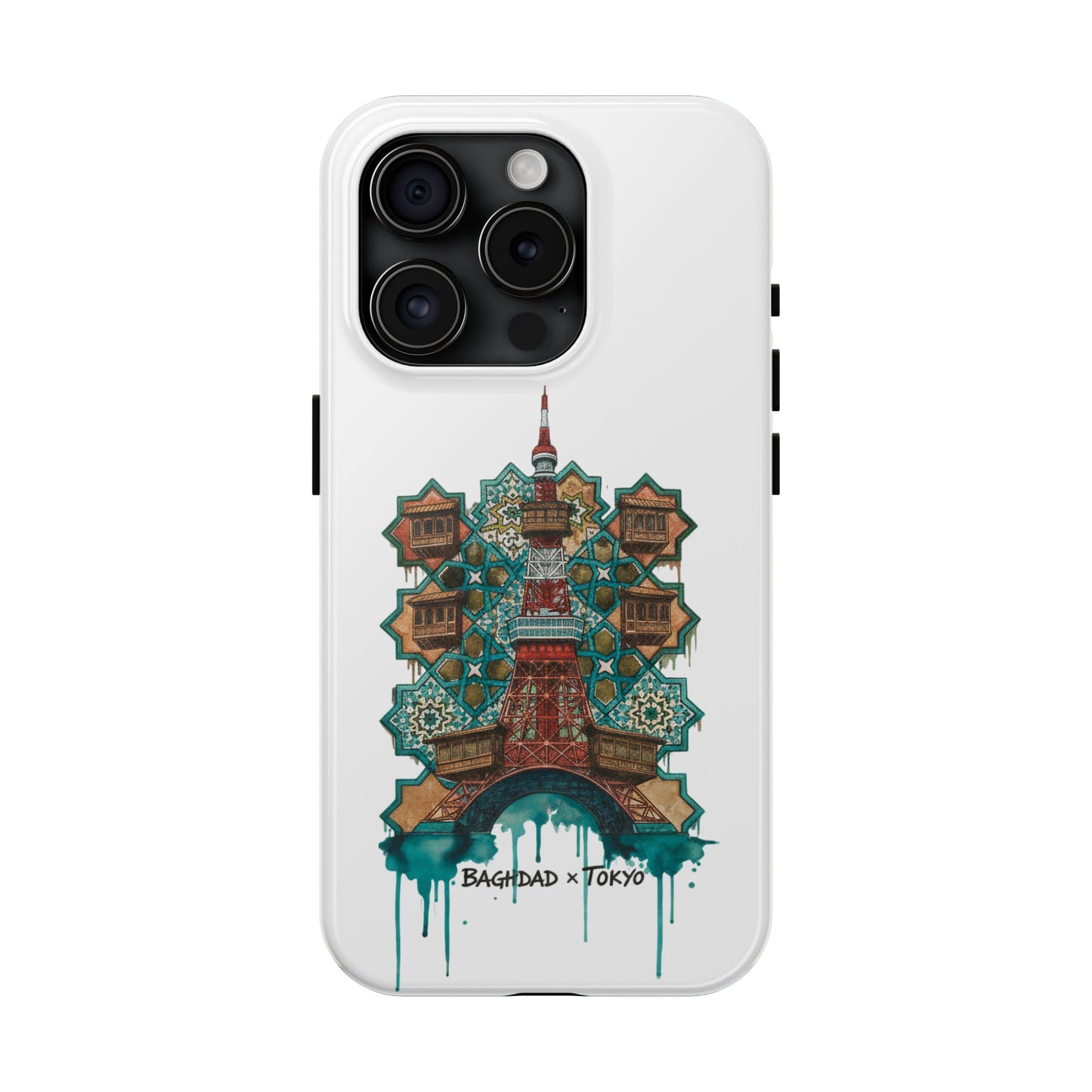 Coque de téléphone résistante — Illustration fusion Bagdad x Tokyo