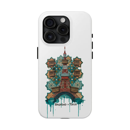 Coque de téléphone résistante — Illustration fusion Bagdad x Tokyo