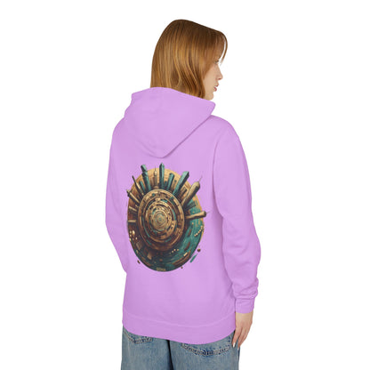 Hoodie — Retro Futuristic City Planet Graphic Hooded Sweatshirt