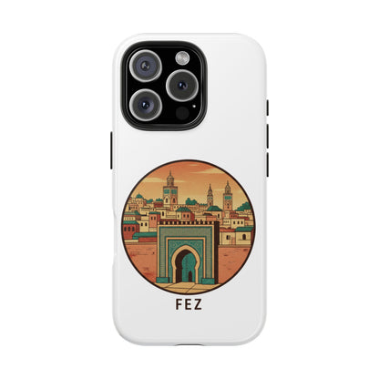 Étui de téléphone résistant Fez City — Étui de téléphone de voyage motif arche marocaine