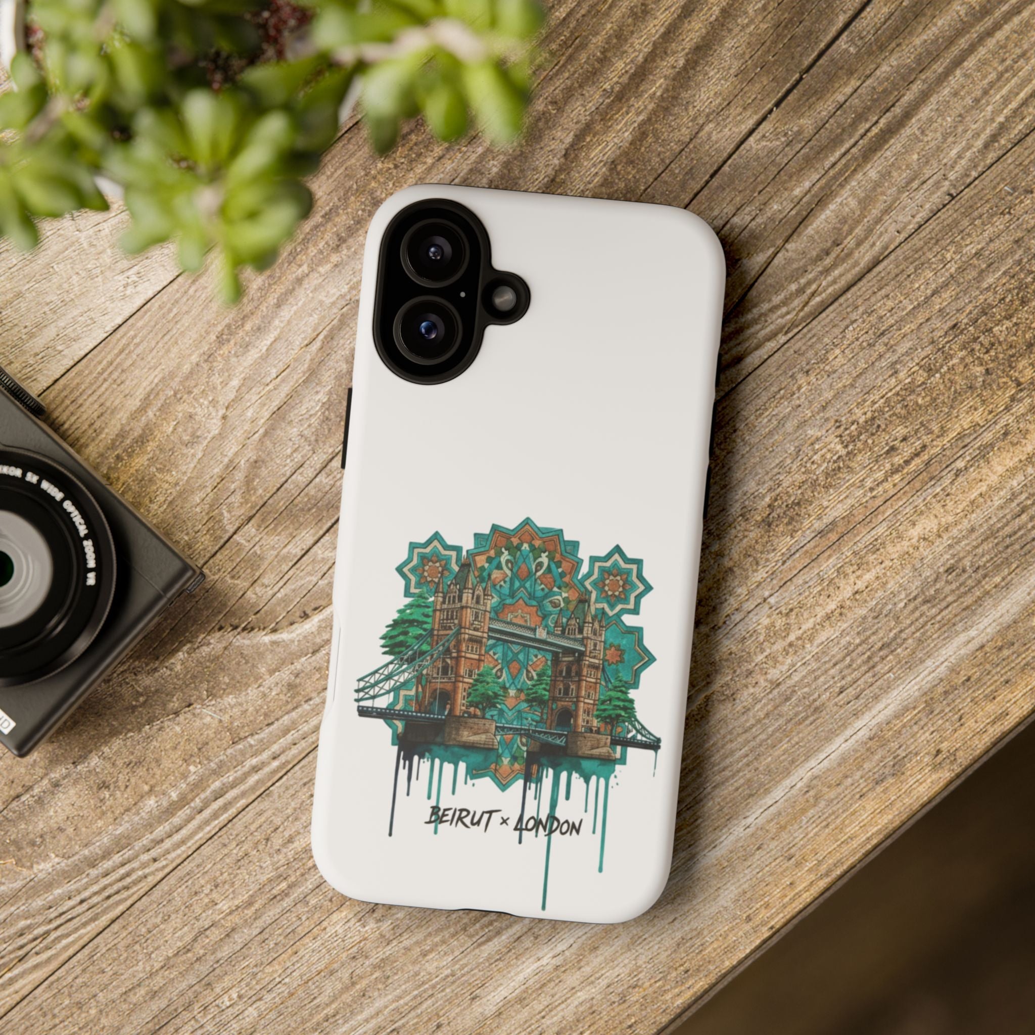 Beirut x London Ornate Phone Case — Turquoise Mosaic Gateway Design