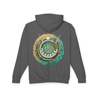 Mandala Mosque Hoodie — Islamic Geometric Art Backprint Hoodie
