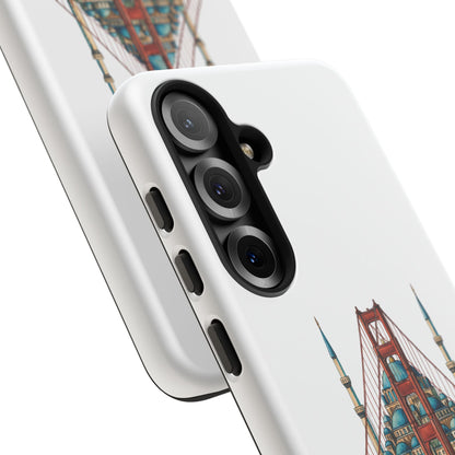 City Bridge Phone Case — Istanbul × San Francisco Illustrated Travel Design